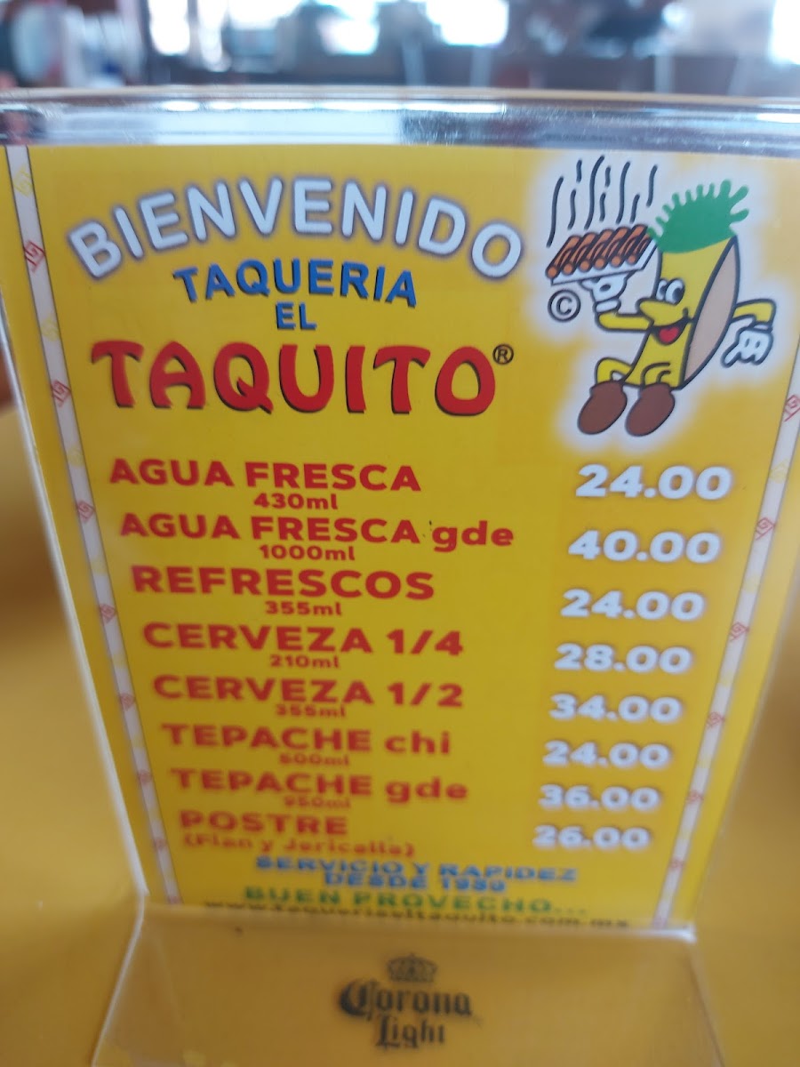 Taquería El Taquito Menu - Image 4